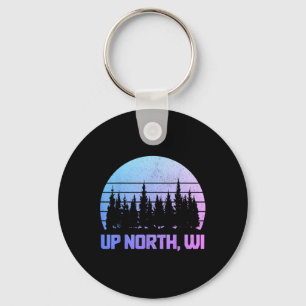 Porte-clés Haut Nord Wisconsin Nature Randonnée Camping Pride