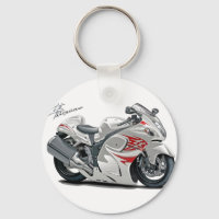 Hayabusa White-Red Bike