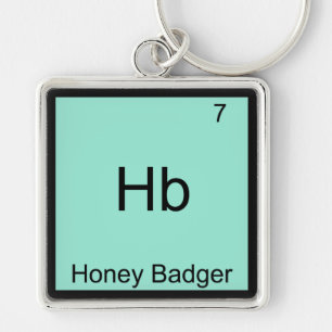 Porte-clés Hb - Honey Badger Funny Element Meme T-Shirt