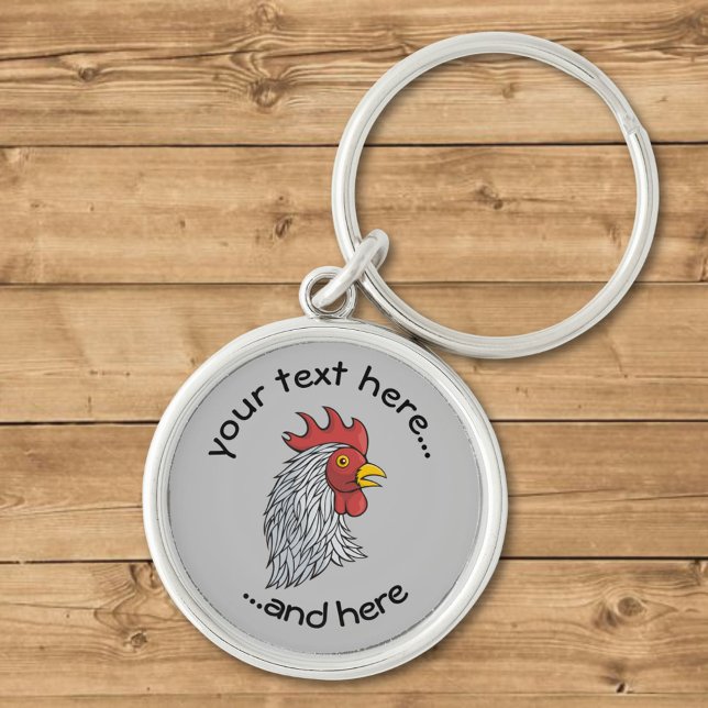 Porte-clés Head de Gray Rooster (Créateur téléchargé)