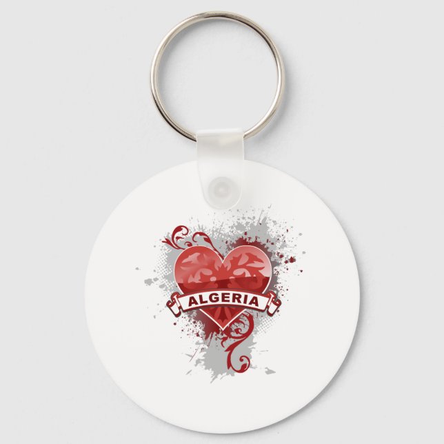 Porte-clés Heart Algérie (Recto)