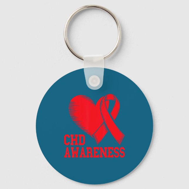 Porte-clés Heart Disease Awareness  (Recto)