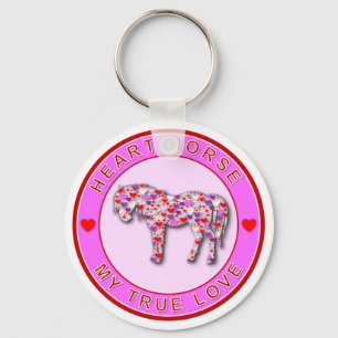 PORTE-CLÉS HEART HORSE