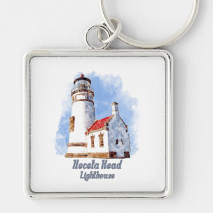 Porte-clés Heceta Head Phare Aquarelle - Oregon