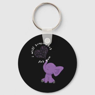 Porte-clés Heimerheimer Monat I Endheimer Purple Bow Elephant