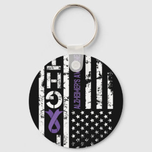 Porte-clés Heimerheimer's Awareness Heimerheimer Drapeau Usa 