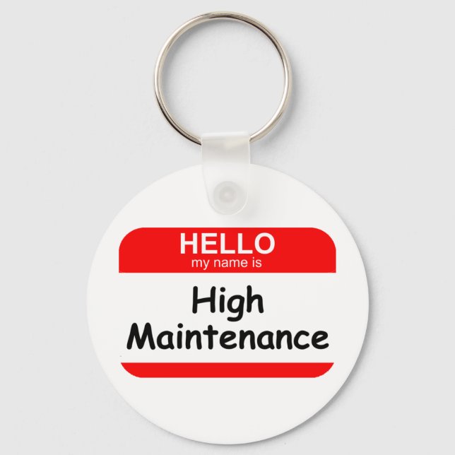 Porte-clés HELLO Haute maintenance (Recto)