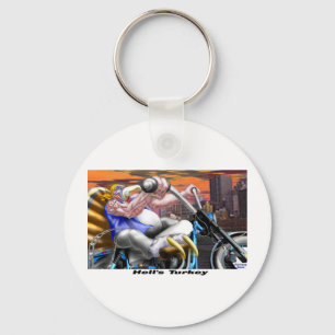 Porte-clés Hells Turkey Funny Thanksgiving Harley Tees & Gift