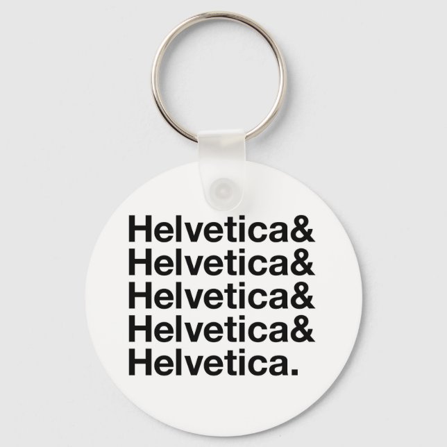 Porte-clés Helvetica& (Recto)