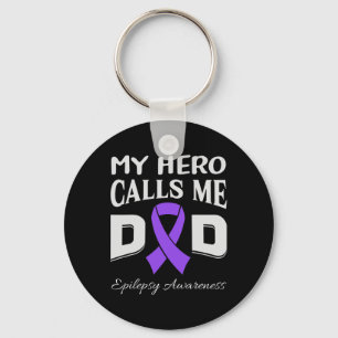 Porte-clés Hero Me Appelle Papa Epilepsie Sensibilisation Rib