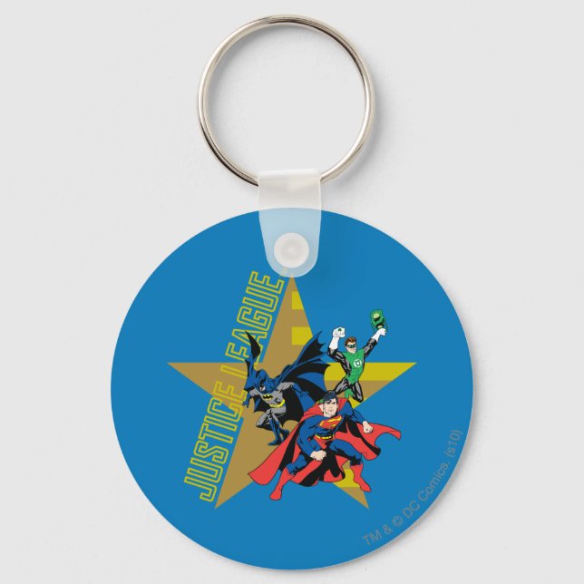Porte-clés Héros étoiles de la Ligue de Justice (Recto)
