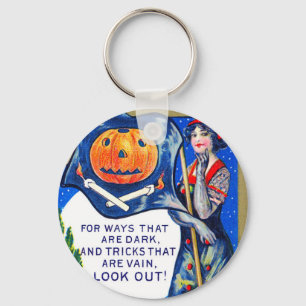 Porte-clés Heure d'Halloween tombée