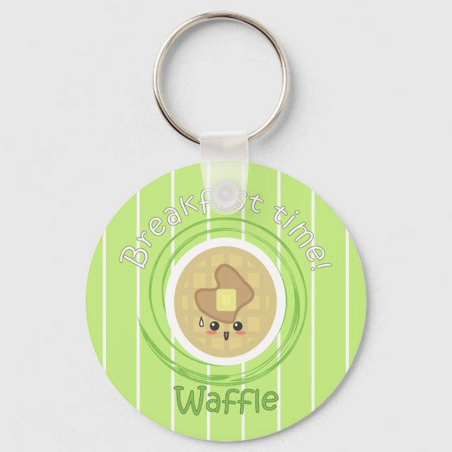 Porte-clés Heure du petit déjeuner - gaufre (Recto)