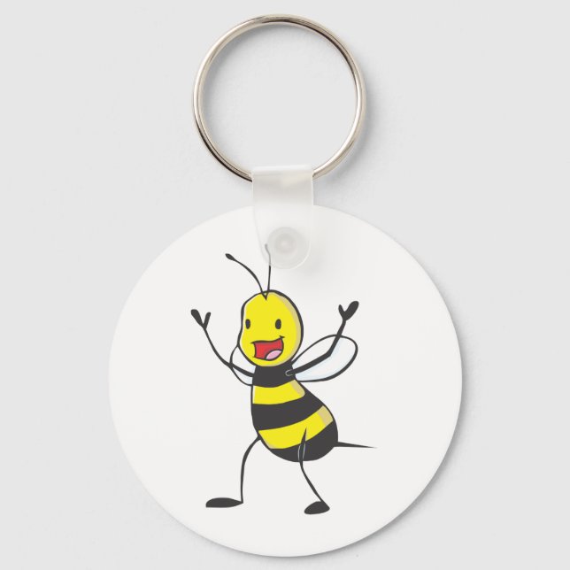 Porte-clés Heureuse abeille (Recto)