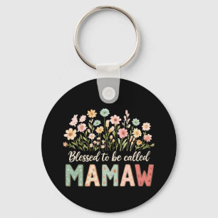 Porte-clés Heureuse d'être appelée Mamaw