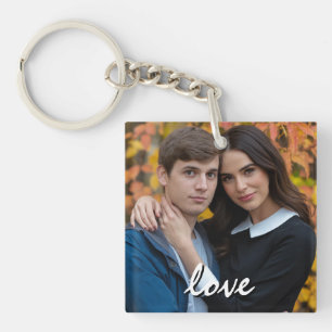 Porte-clés Heureuse Sainte-Valentin photo et texte personnali