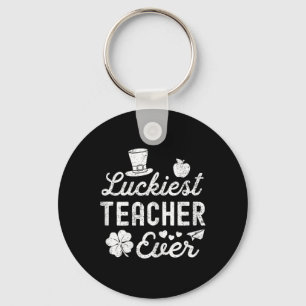 Porte-clés Heureux Jour de la Saint Patrick Professeur le plu