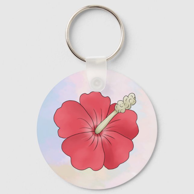 Porte-clés Hibiscus (Recto)