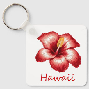 Porte-clés hibiscus d'Orange