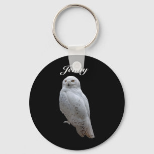 Porte-clés Hibou de neige personnalisé