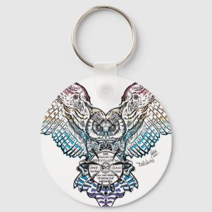 Porte-clés Hibou de sérénité