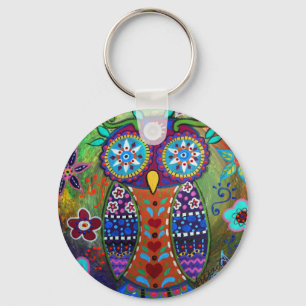 Porte-clés hibou fantaisie
