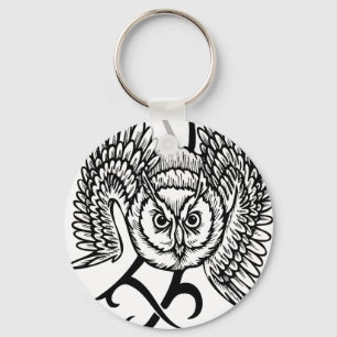 Porte-clés Hibou sauvage