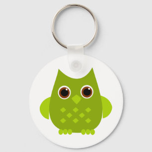 Porte-clés Hibou vert