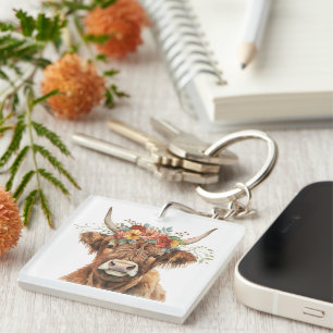 Porte-clés Highland Cow