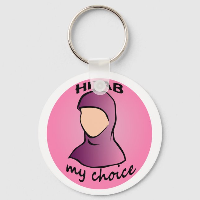 Porte-clés Hijab ma clé de choix (Recto)