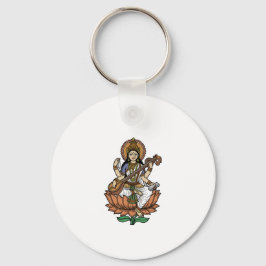 Porte-clés Hindu Goddess Saraswati