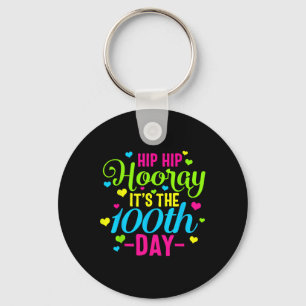Porte-clés Hip Hooray C'est le 100e jour de l'école Smarter T
