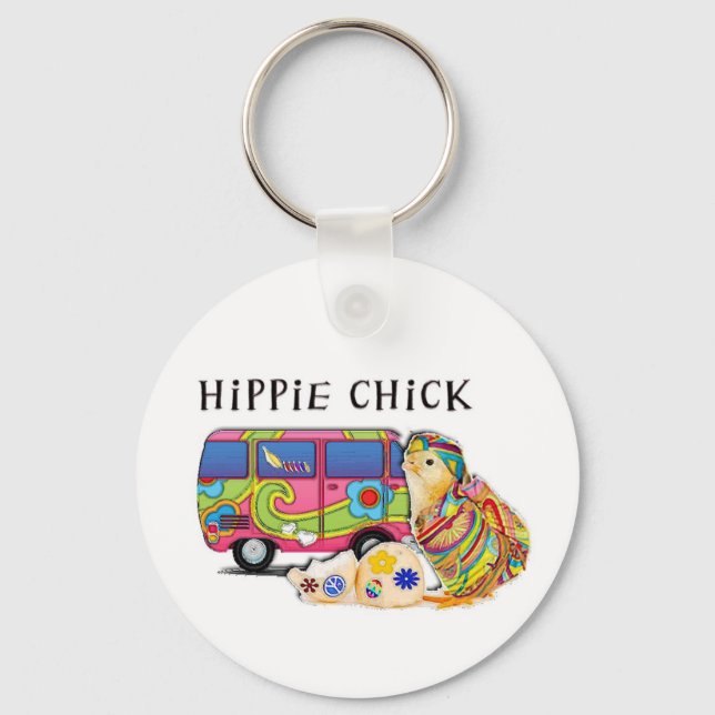Porte-clés Hippie chick (Recto)