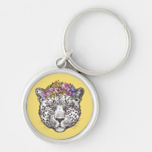 Porte-clés Hippie de léopard chic