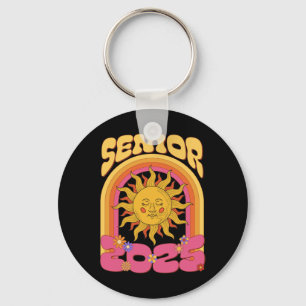 Porte-clés Hippie Sunshine Cl Of 2025 Senior 25 Grad Retour à