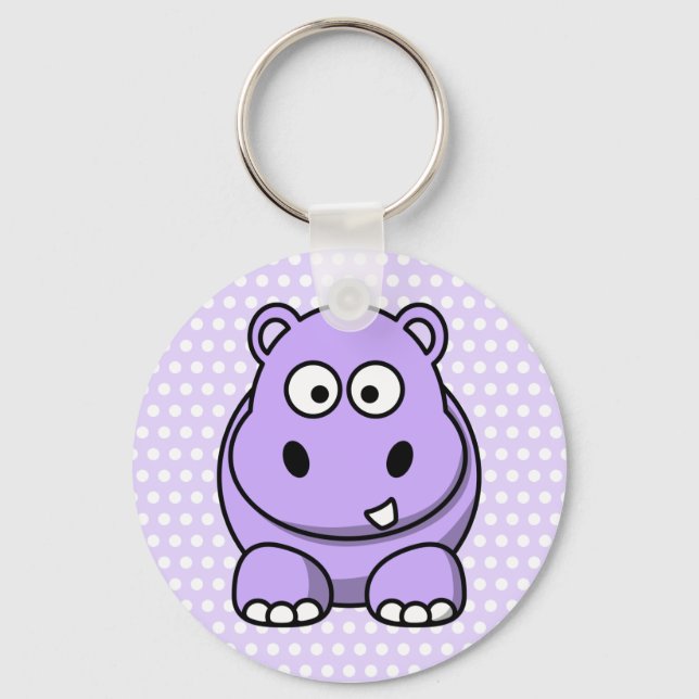 Porte-clés Hippo de lavande mignon (Recto)