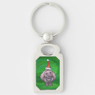 Porte-clés Hippo Festif Sur Vert