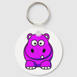 Porte-clés Hippo rose