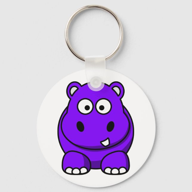 Porte-clés Hippo violet (Recto)