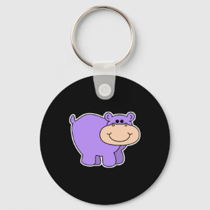 Porte-clés hippo violet