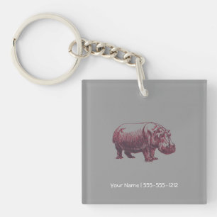 Porte-clés Hippopotame
