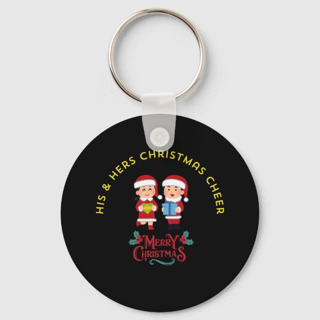 PORTE-CLÉS HIS & HERS CHRISTMAS CHEER (Recto)
