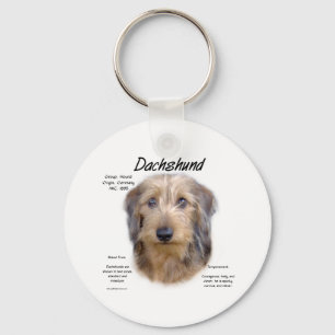 Porte-clés Histoire à poils durs de Dachshund