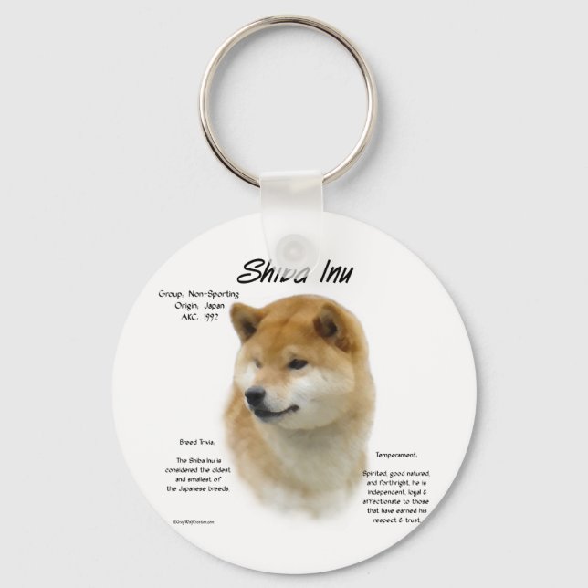Porte-clés Histoire de Shiba Inu (Recto)