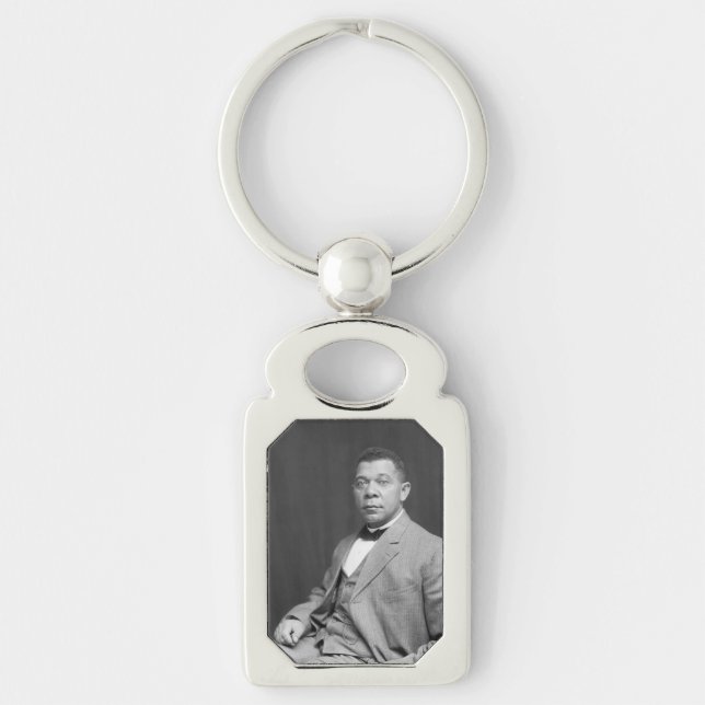 Porte-clés Histoire des Noirs : Booker T Washington, Droits C (Devant)