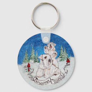Porte-clés Hiver de Sealyham Terrier