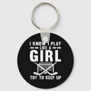 Porte-clés Hockey sur glace cool pour les femmes filles amate