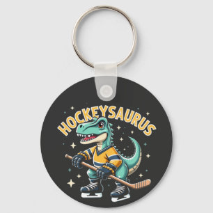Porte-clés Hockeysaurus Dinosaure de hockey sur glace Amateur