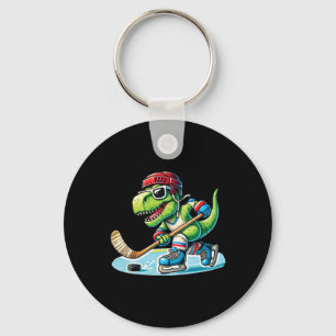 Porte-clés Hockeysaurus Dinosaure Hockey sur Glace Trex Enfan