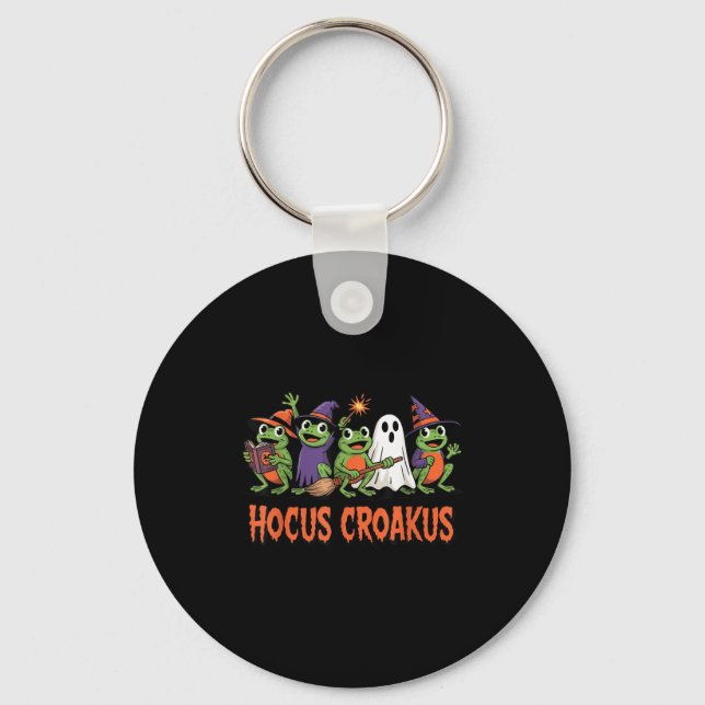 Porte-clés Hocus Croakus Frog Halloween Magic Spell Funny Wit (Recto)